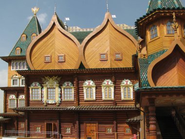                         Kraliyet Sarayı Kolomenskoy XVII yüzyılda. Rusya.       