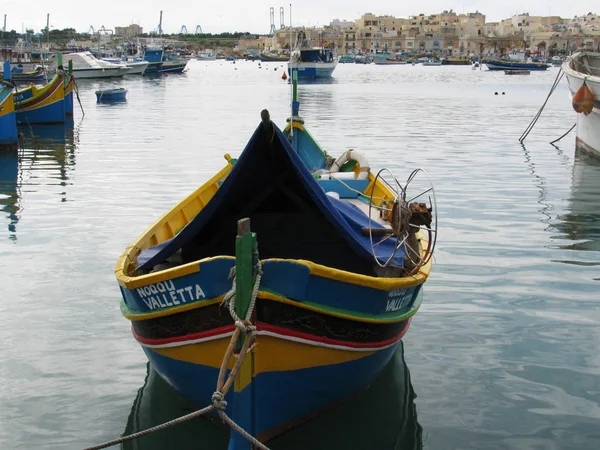 Malta Balıkçı Kasabası Marsaxlokk — Stok fotoğraf