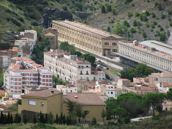 Ciudad Estación Tren Las Montañas Francia — Foto de Stock