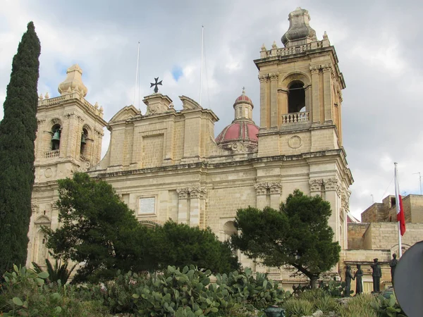Kerk Van Lawrence Malta — Stockfoto