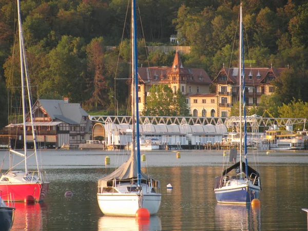 Una Vacanza Chic Sul Lago Austria Klagenfurt — Foto Stock