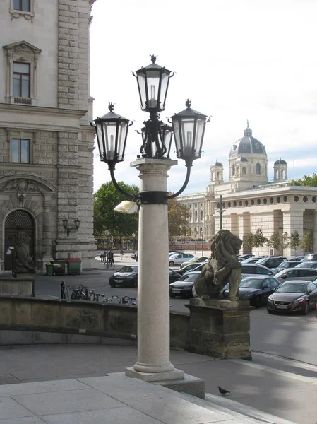 Sokak Işığı Avusturya Vienna Hofburg — Stok fotoğraf