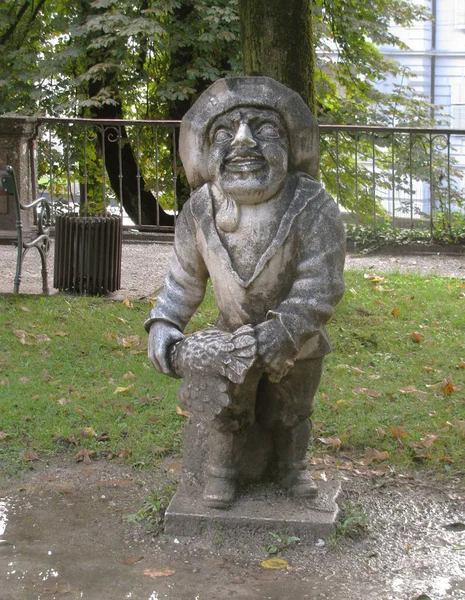 Parcs Salzbourg Ornent Gnomes Fées — Photo