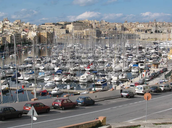 Panoramautsikt Över Maltas Huvudstad Valletta — Stockfoto