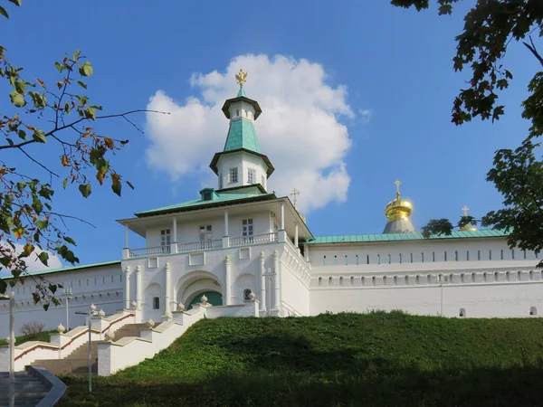 Mosteiro Histórico Igreja Ortodoxa Russa Istra Foi Fundado Pelo Patriarca — Fotografia de Stock