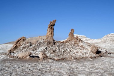 Ay Vadisi (Valle de la Luna), Atacama Çölü, Şili üç Marys.