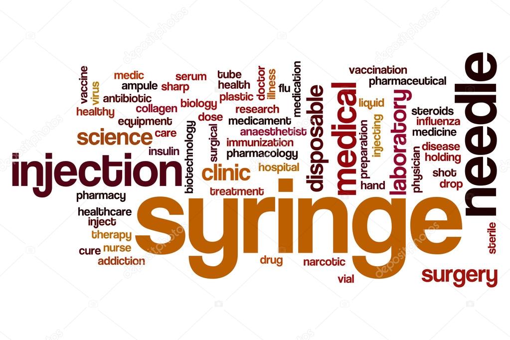 Syringe word cloud — Stock Photo © ibreakstock 125305626