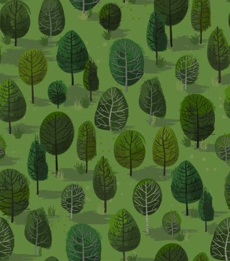 Orman vektör seamless modeli 