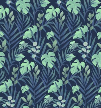 Orman sorunsuz vektör desen bırakır