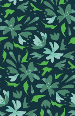 Orman sorunsuz vektör desen bırakır