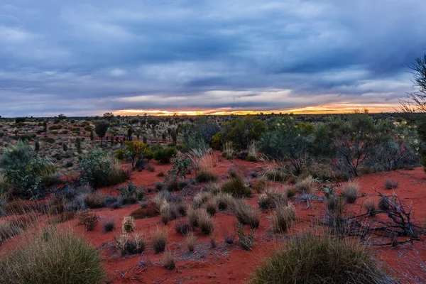 Avustralya'nın taşrasında bir gün doğumu