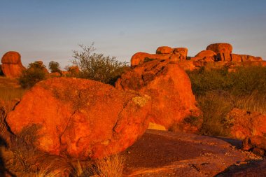 Kaya oluşumları Devils mermer koruma yedek