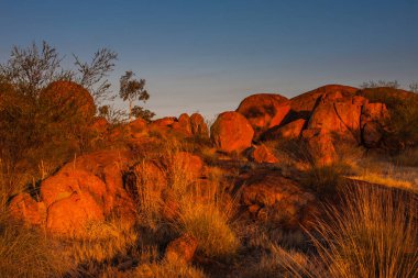 Kaya oluşumları Devils mermer koruma yedek