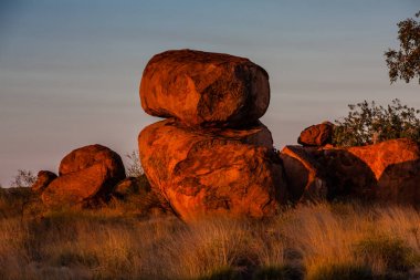 Kaya oluşumları Devils mermer koruma yedek