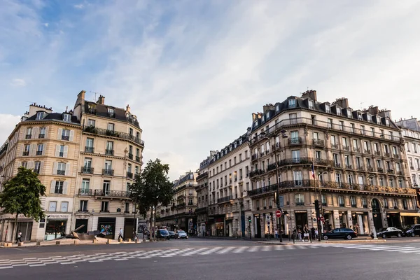 Intersección Del Boulevard Saint Germain Rue Buci Con Arquitectura Neorrenacentista — Foto de Stock