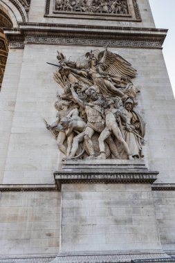 Le Depart de 1792 (ya da La Marseillaise) heykel grubu, Francois Rude tarafından, Zafer Takı 'nın güney cephesinde, Paris