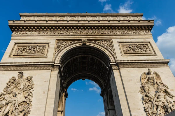Eine Nordfassade Des Triumphbogens Von Etoile Paris — Stockfoto