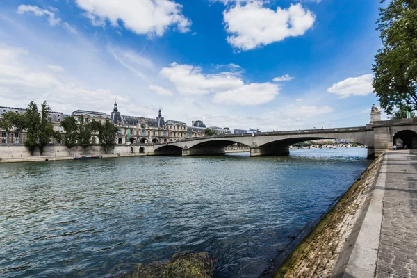 Seine River Pont Carrousel Carousel Bridge Louvre Palace Paříž — Stock fotografie