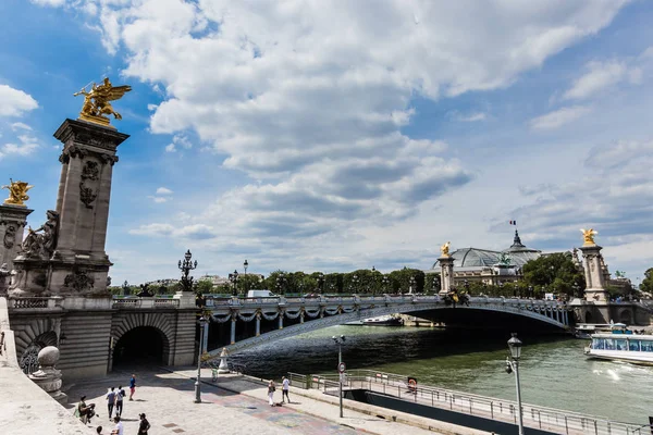 Pont Alexandre Iii Most Alexandr Iii Paříž — Stock fotografie