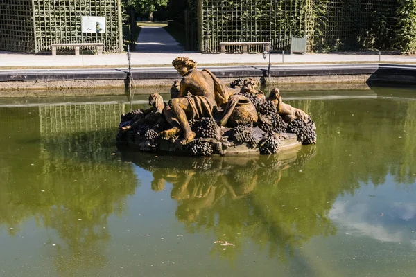 Bassin Bacchus Fontana Bacco Palazzo Dei Giardini Versailles Francia — Foto Stock