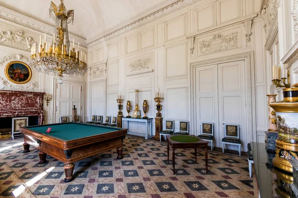 Billiard Room Grand Trianon Palace Βερσαλλίες Γαλλία — Φωτογραφία Αρχείου