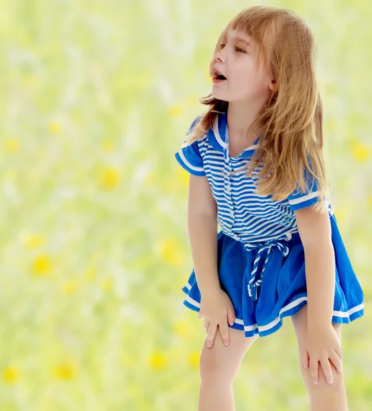 Unkempt little girl — Stock Photo, Image