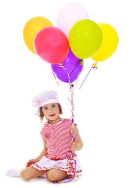 Balon tutan kız