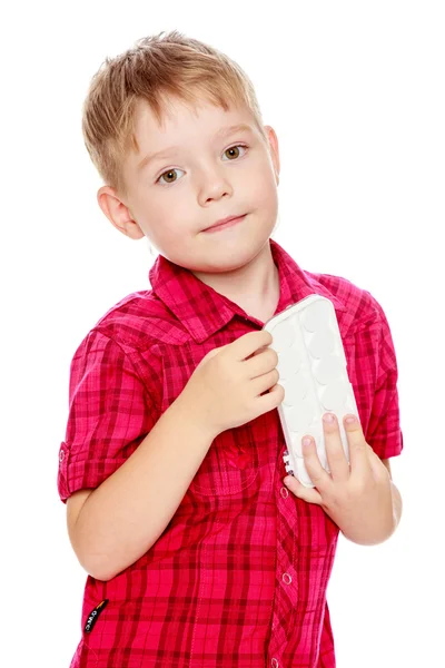 Pensive little boy — Stock Photo, Image