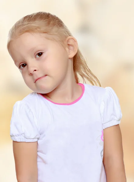 Blonde little girl — Stock Photo, Image