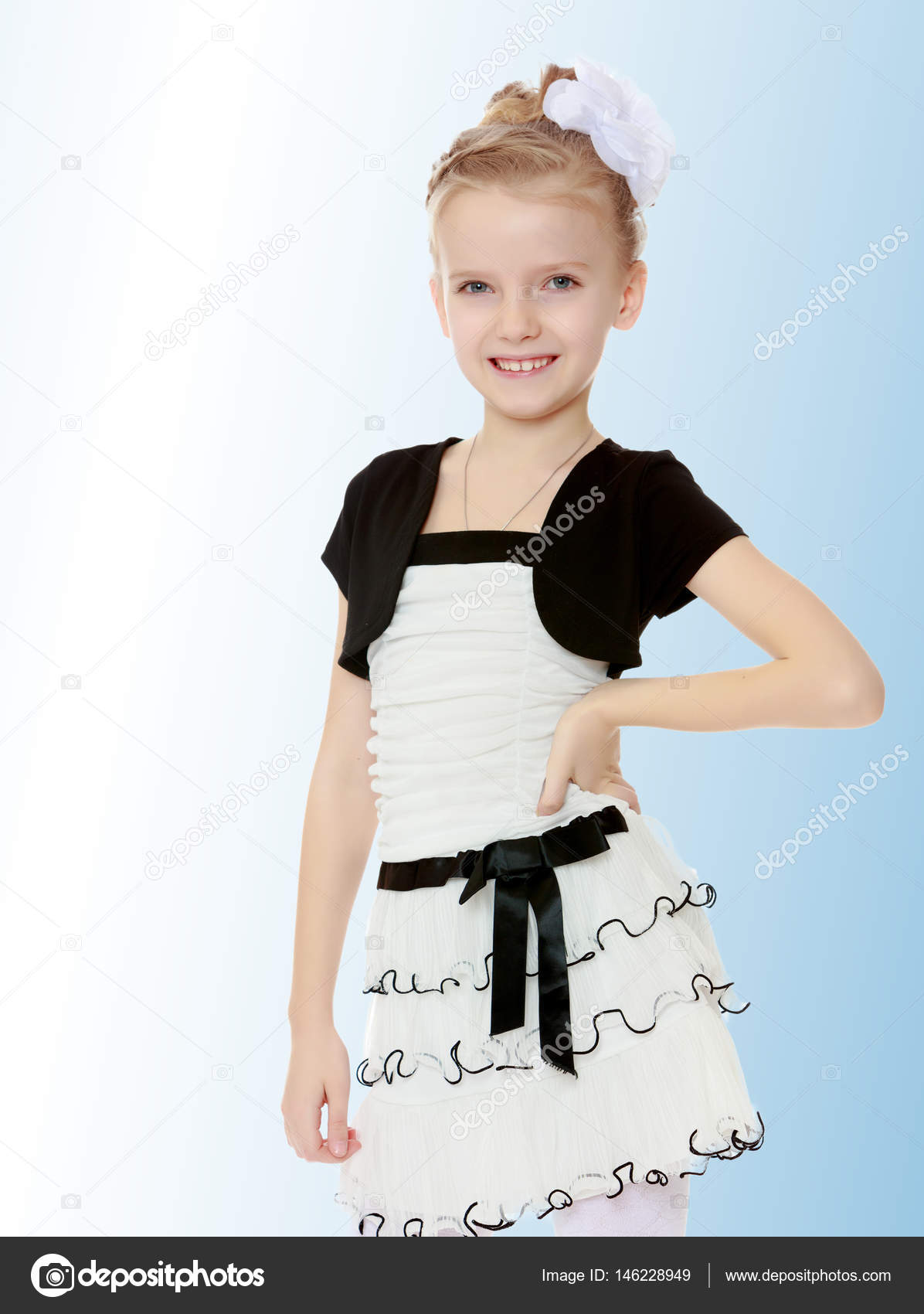 little girls in short dresses