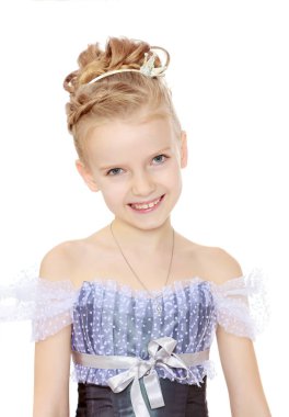 güzel kız Prenses Giydir.