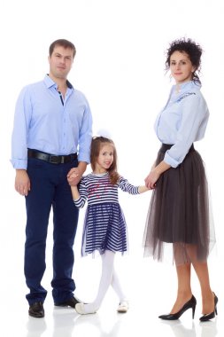 Küçük kızı ile mutlu anne.