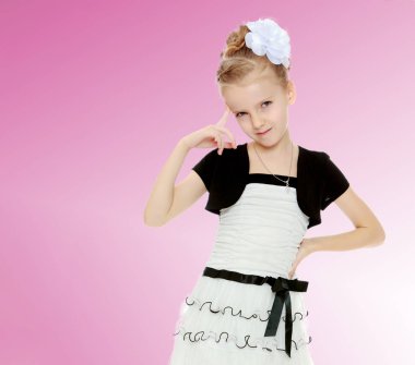 kamera için kız poz.