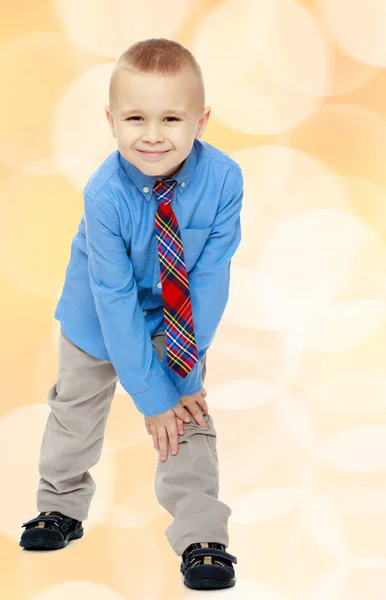 Handsome boy in shirt and tie. — Stock Photo, Image