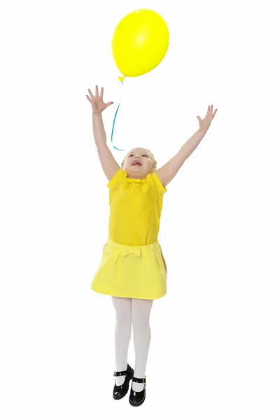 Holčička s balónky. — Stock fotografie