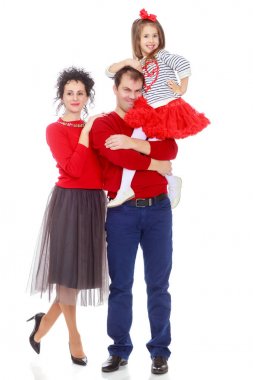 Mutlu anne ve genç kızı.