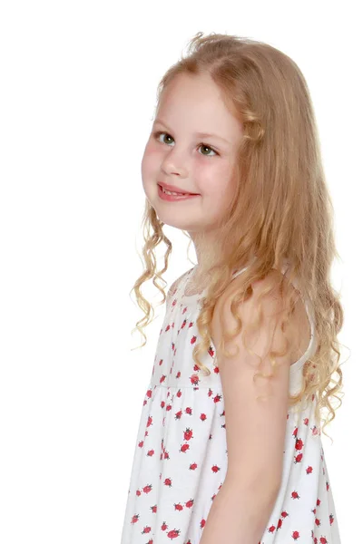 Portrait of a beautiful little girl — Stock Photo, Image