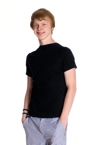 Jonge man in korte broek en een vest — Stockfoto