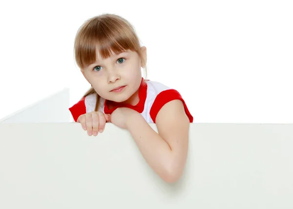 Niña triste. — Foto de Stock