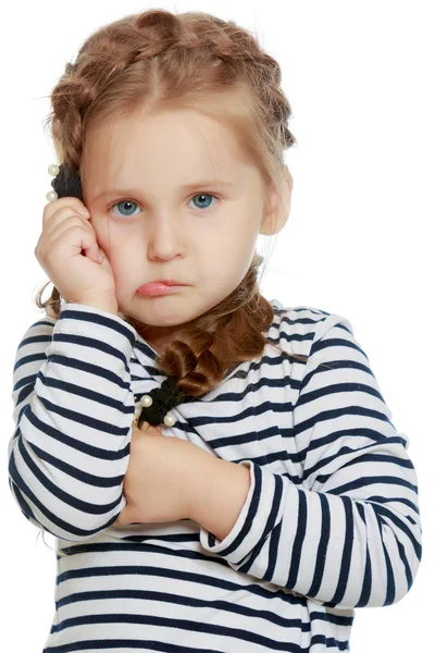 Sad little girl — Stock Photo, Image