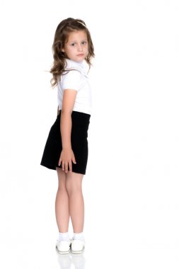 Üzgün küçük kız