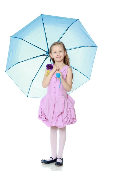 Bella bambina 5-6 anni . — Foto Stock