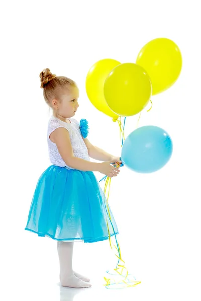Κοριτσάκι με μπαλόνια. — Φωτογραφία Αρχείου
