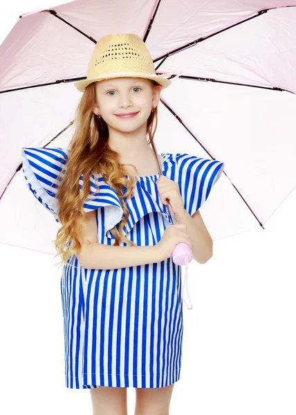 Bella bambina 5-6 anni . — Foto Stock