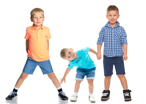 Group of cheerful boys. — Stock Photo, Image
