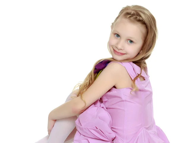 Menina bonita 5-6 anos . — Fotografia de Stock