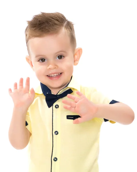 Portrait of a little boy close-up. — Stock Photo, Image