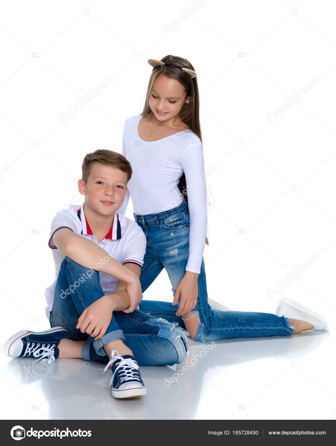 Teens brother and sister. Stock Photo by ©lotosfoto1 185728490