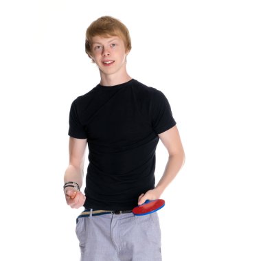 Genç bir yalın adam