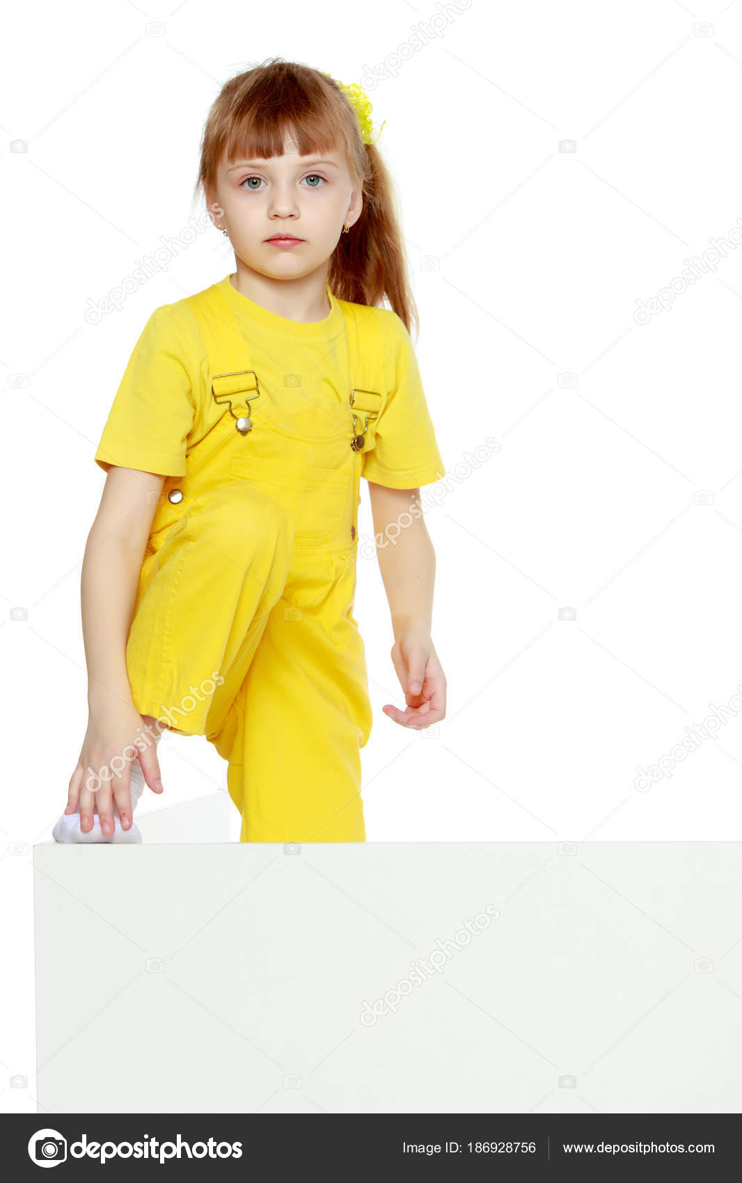yellow short overalls
